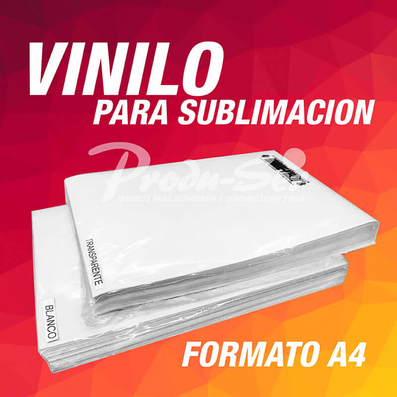 Vinilo Autoadhesivo Sublimable para calcos x HOJA A4 - Pin Mania